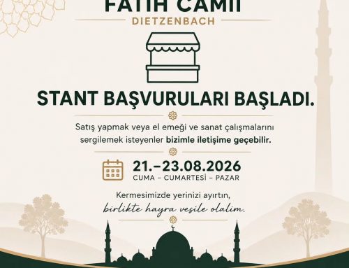 Stand başvuruları – Standanmeldungen